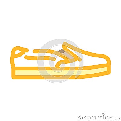 slipons footwear color icon vector illustration Vector Illustration