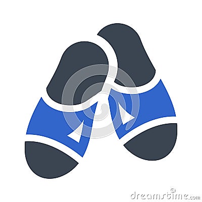 Slippers Icon Vector Illustration