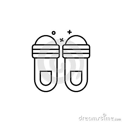 Slippers sandals shoes icon. Element of hygiene icon Stock Photo