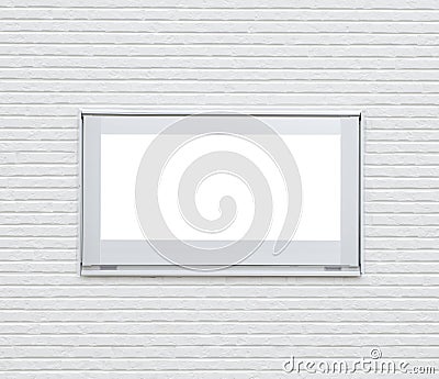 Sliver metal window frame Stock Photo