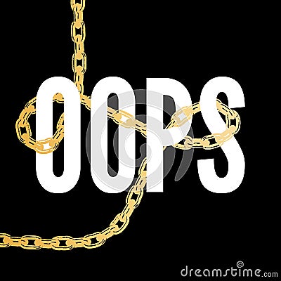 slogan oops phrase graphic vector Print Fashion lettering Stock Photo