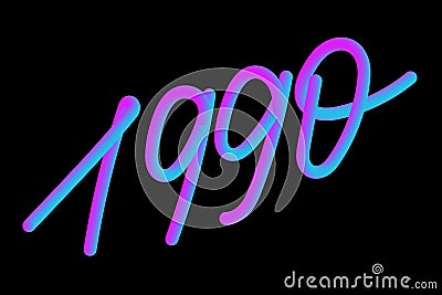 slogan 1990 phrase graphic vector Print Fashion lettering Stock Photo