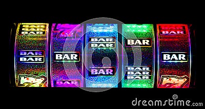 Slot Bars Stock Photo