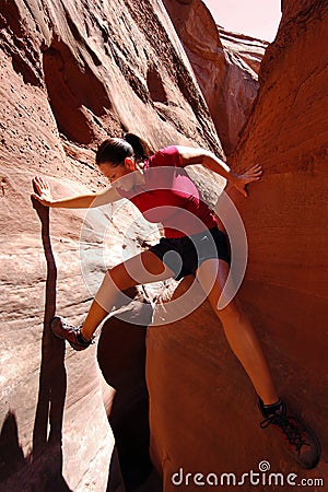 Slot canyon Stock Photo