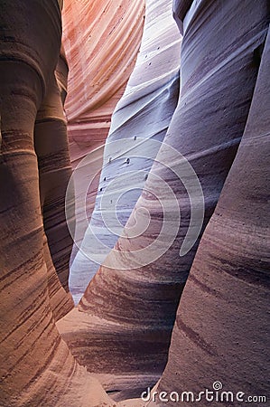 Slot Canyon located in Grand Staircase Escalante Monument, Utah Stock Photo