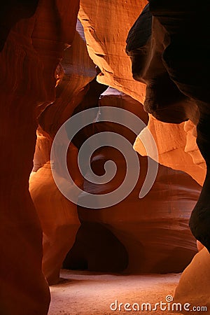 Slot canyon in Northern Arizona Stock Photo