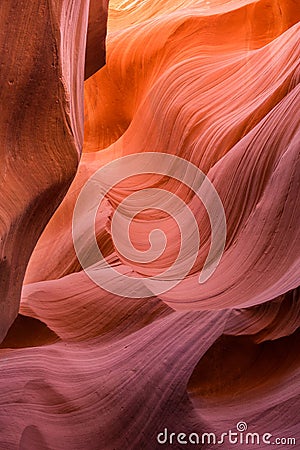 Slot canyon rock formations Stock Photo