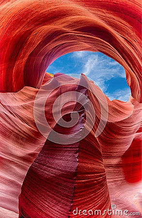 Slot canyon Stock Photo