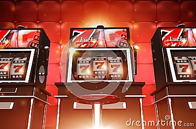 Slot Casino Game Machines Editorial Stock Photo