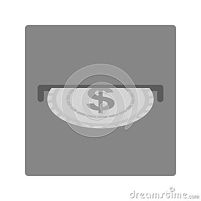 Slot for Coins Vector Illustration