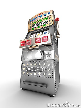 Slot machine, gamble machine. Stock Photo