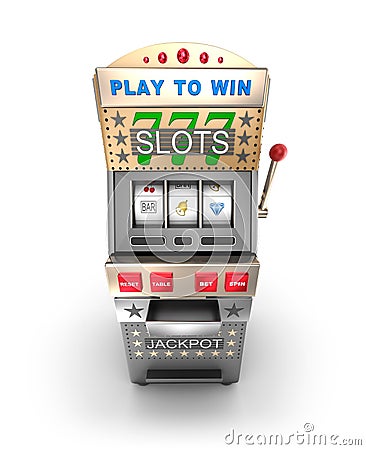 Slot machine, gamble machine. Stock Photo