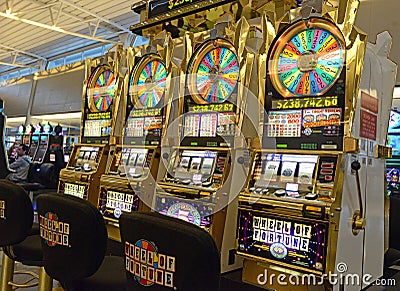 Slot machines in Las Vegas, Nevada Editorial Stock Photo