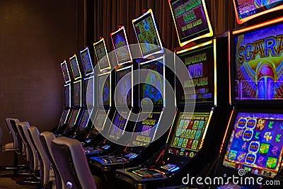 Slot Machines Editorial Stock Photo