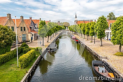 Sloten a mediaval city in the Netherlands Stock Photo