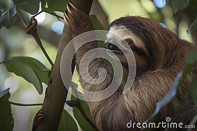 Sloth - Central and South America (Generative AI) Stock Photo