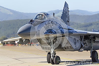 Slovak MiG 29 Fulcrum Stock Photo