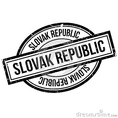 Slovak Republic rubber stamp Vector Illustration