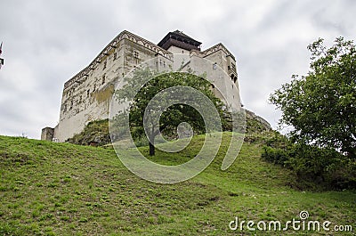 Slovakia castle, Trencin Stock Photo