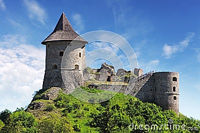 Slovakia - Ruin of Castle Somoska Stock Photo