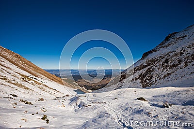 Slovakian Belianske Tatry mountains landscape Stock Photo