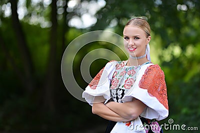 Slovakian girl Stock Photo