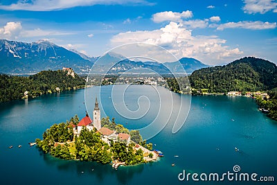 Slovenia - resort Lake Bled. Stock Photo