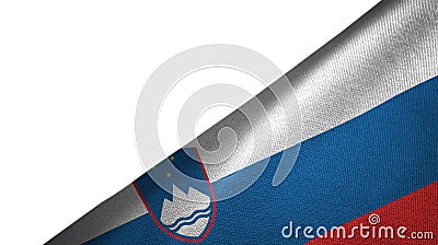 Slovenia flag right side with blank copy space Stock Photo