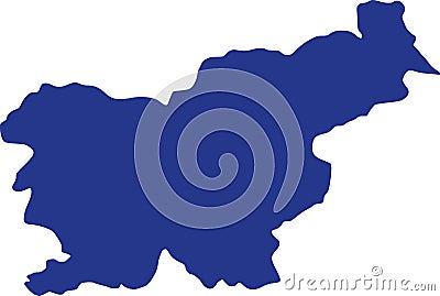 Slovenia map vector Vector Illustration