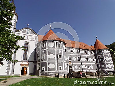 Slovenia Olimje monastery church Editorial Stock Photo