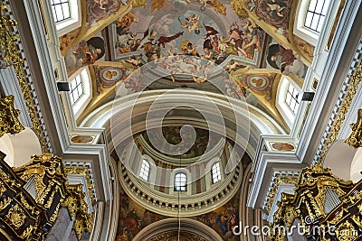 Slovenia, picturesque and historical cathedral of Ljubljana Stock Photo