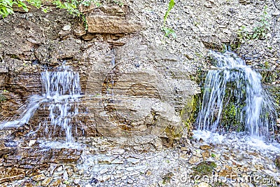 Slovenian Spring hydrology near Horodishchenskoe lake Stock Photo