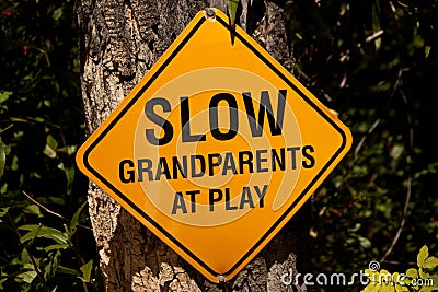 Slow Grandparents @ Play Stock Photo