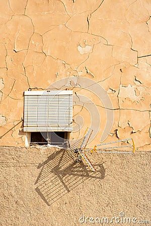 Slum facade Stock Photo