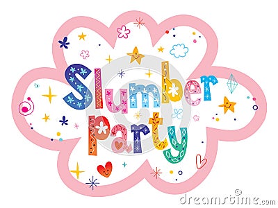 Slumber party Vector Illustration