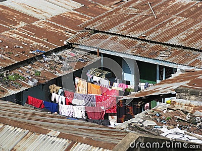 Slums in Africa Stock Photo