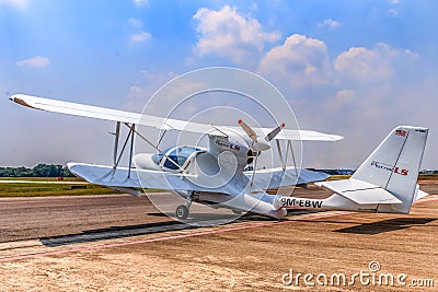 Aircraft is ready for departure Editorial Stock Photo