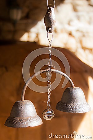 Small ancient bells Stock Photo