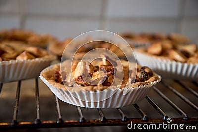 Small apple pie cakes Stock Photo