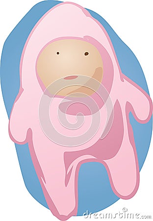 Small baby Vector Illustration