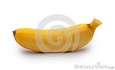 Small banana isolated on white Stock Photo