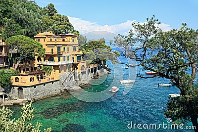 Small bay. Portofino, Italy. Stock Photo