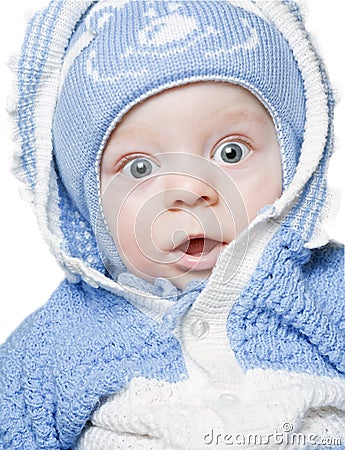 Small beautiful baby boy Stock Photo