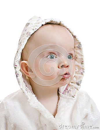 Small beautiful baby boy Stock Photo