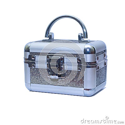 A small beautiful chest for storing jewelry. Stock Photo