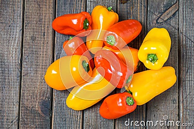 Small bell peppers Stock Photo