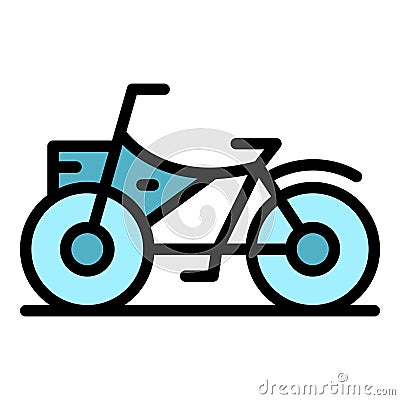 Small bike rent icon vector flat Vector Illustration