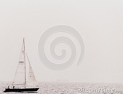 Small Boat on the Lake Editorial Stock Photo