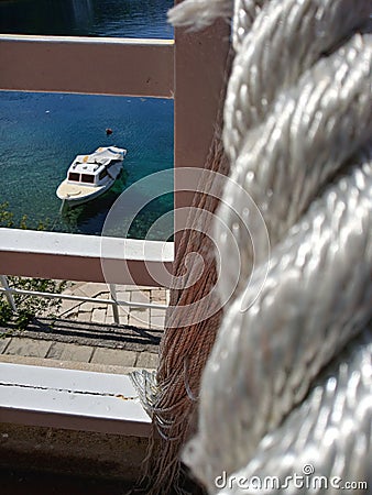 The boat waiting for the summer Stock Photo