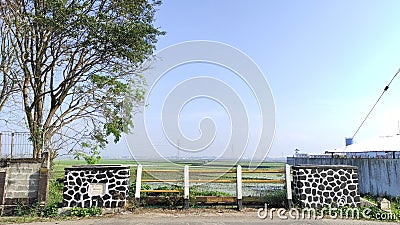 Small Bridge for water irrigation channel Stock Photo